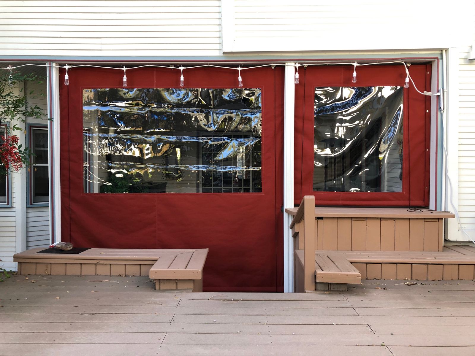 Vertical Drops and Screens — custom shade by A Shade Beyond
