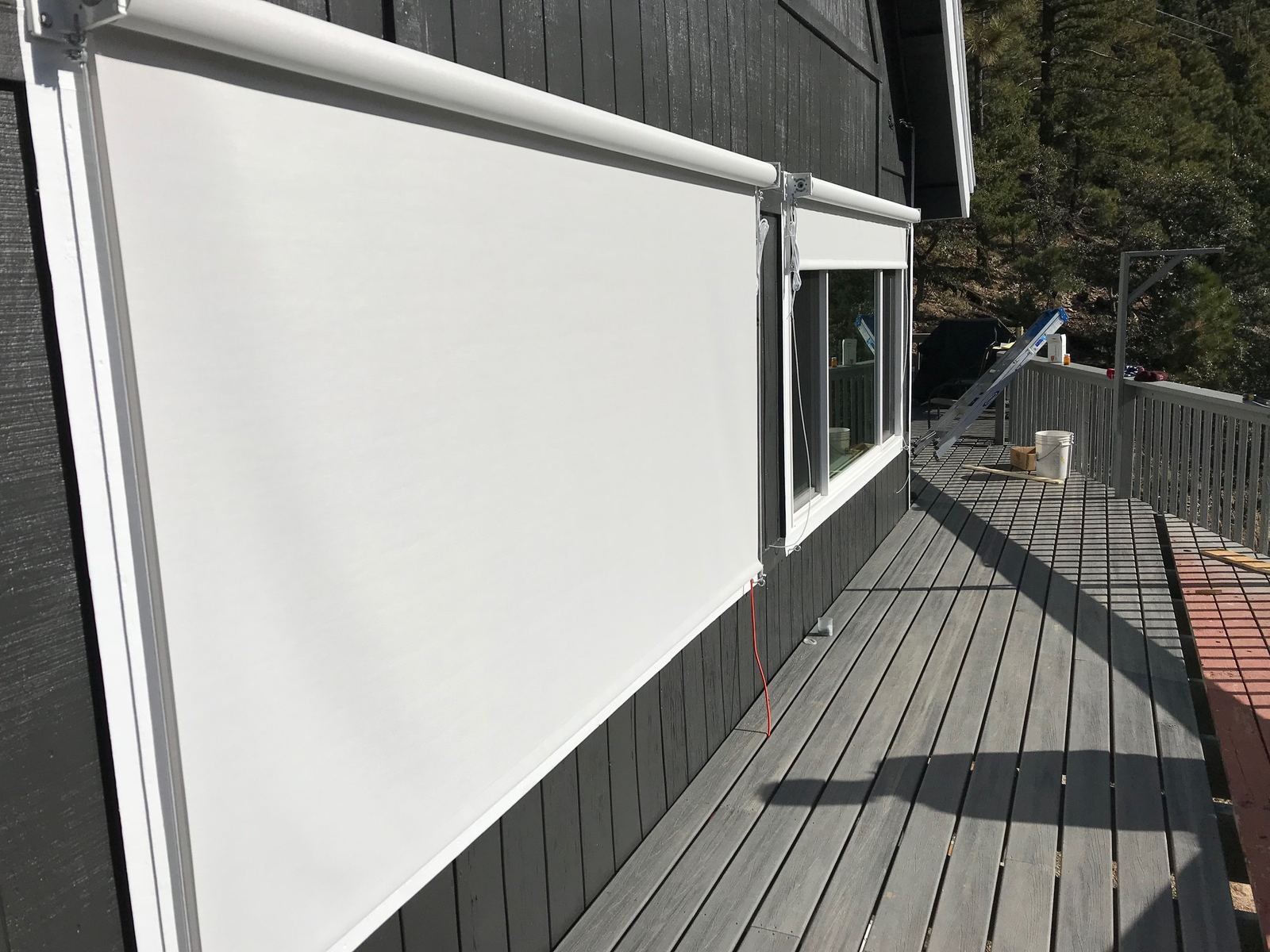 Vertical Drops and Screens — custom shade by A Shade Beyond