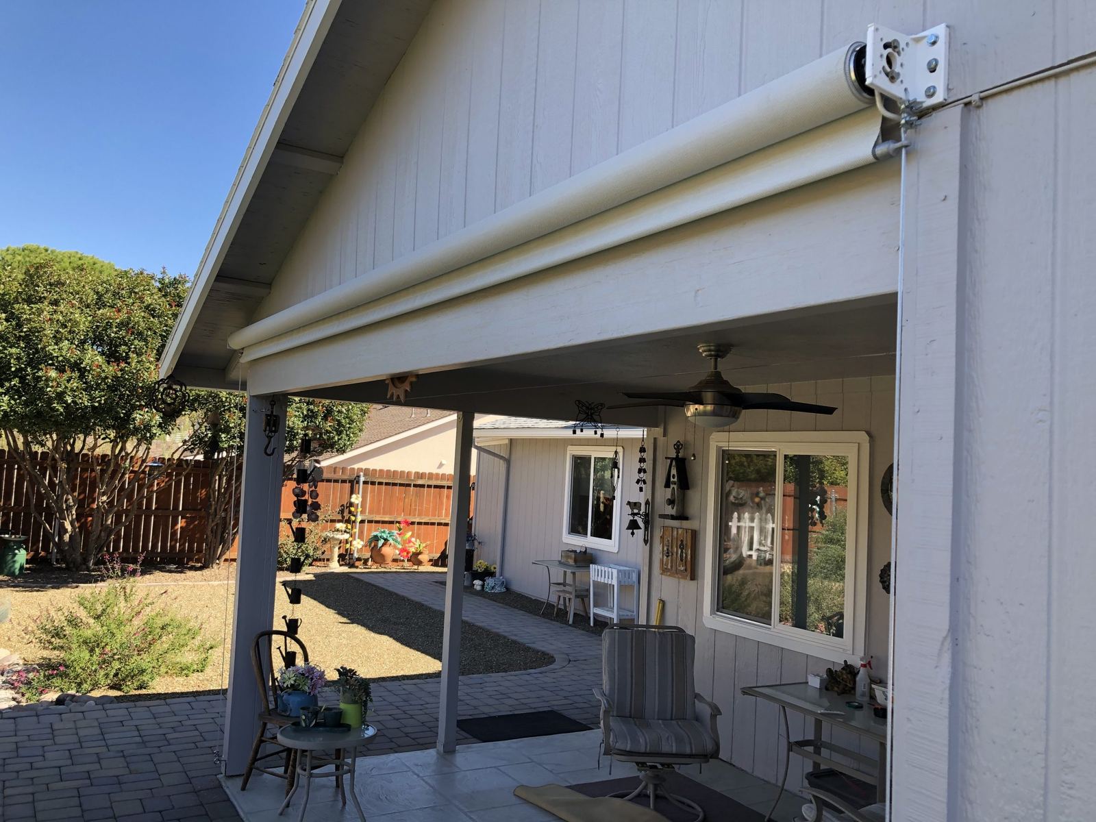 Vertical Drops and Screens — custom shade by A Shade Beyond